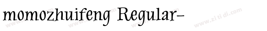 momozhuifeng Regular字体转换